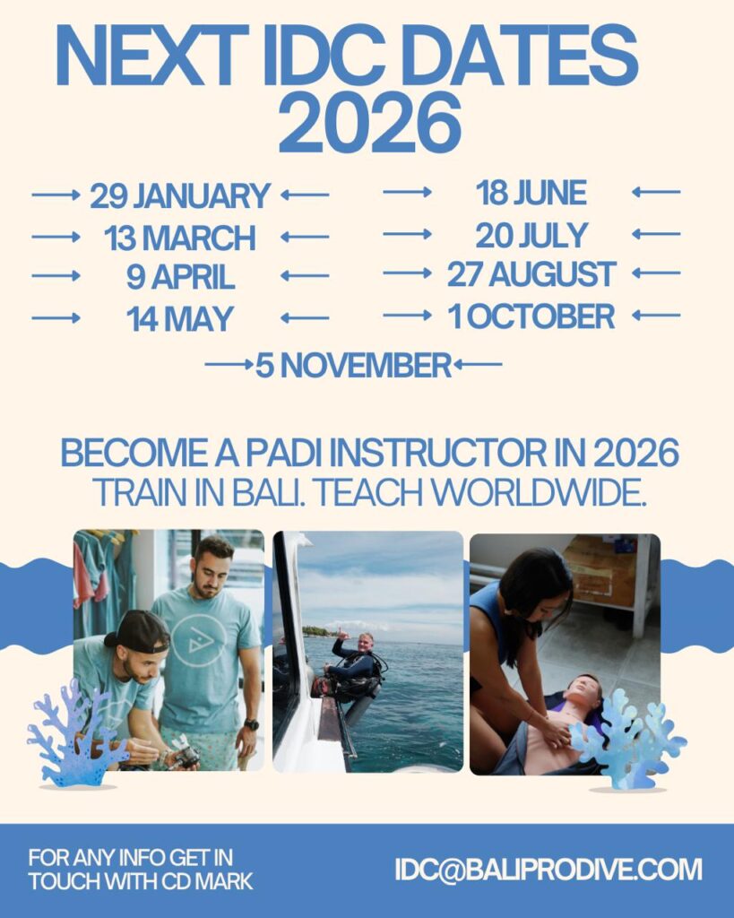 PADI Instructor Development Course (IDC) Bali 2026